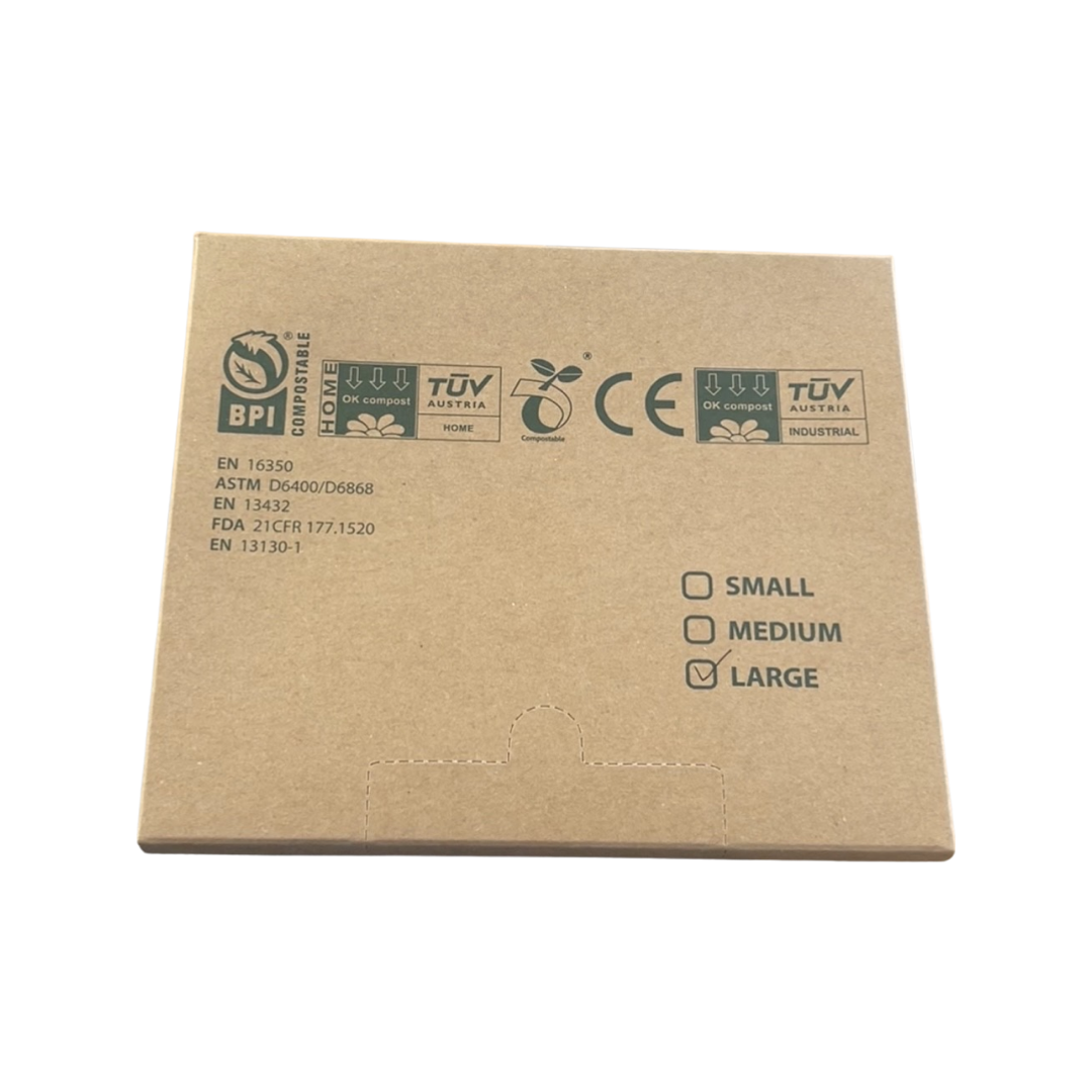 Disposable, 100% Compostable, Food Safe Gloves