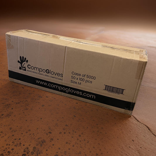 Disposable, 100% Compostable, Food Safe Gloves- CASE