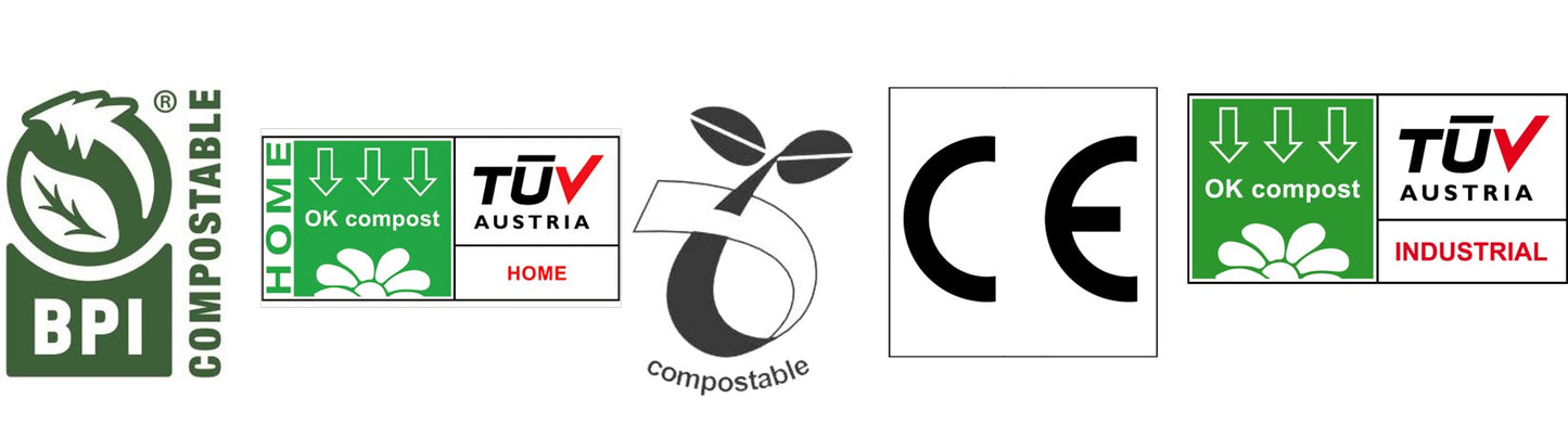 Disposable, 100% Compostable, Food Safe Gloves